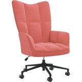  Stol za sproščanje roza žamet | Shoptok.si