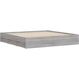  Okvir za krevet s ladicama boja hrasta 200x200 cm drveni | shoptok.hr
