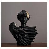 Aberto Design dekorativna figura CY0323, 30x24x11 cm, crna | ePonuda.com