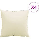 vidaXL Blazine za kavč 4 kosi krem 50x50 cm blago, (21414689) | Shoptok.si