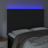  Uzglavlje crno 144x5x118/128 cm baršunasto | shoptok.hr
