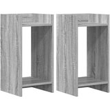  Stalak za biljke s policom 2 pcs Sivi Sonoma 30 x 30 x 60 cm | Eponuda.com