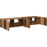 TV zidni ormar s LED svjetlima 2 pcs Staro drvo 80 x 35 x 31 cm | shoptok.hr
