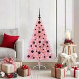  Umjetno predsvijetljeno božićno drvce Ružičasta 120 cm PVC | shoptok.hr