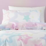 Catherine Lansfield Bela/rožnata otroška posteljnina za zakonsko posteljo 200x200 cm Ombre Stars – | Shoptok.si