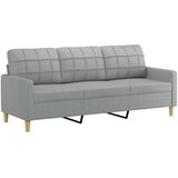  3-dijelni set sofa s jastucima svjetlosivi od tkanine | shoptok.hr
