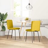  Blagovaonske stolice 2 kom žute baršunaste | shoptok.hr