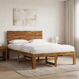  Krevetni okvir s uzglavljem ROSTOCK Prirodna 120 x 190 cm | shoptok.hr