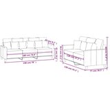  2-dijelni set sofa s jastucima crni baršunasti | Eponuda.ba