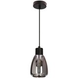 Candellux Lighting Crna viseća svjetiljka sa staklenim sjenilom ø 12 cm Moldo – Cijene