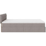 vidaXL Otomanski posteljni okvir z vzmetnico taupe 140x200 cm blago | Shoptok.si