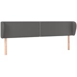  Uzglavlje s ušima sivo 203x23x78/88 cm od umjetne kože | shoptok.hr