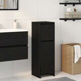 vidaXL kupaonski ormar crni hrast konstruirano drvo 30x30x95 cm | shoptok.hr