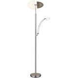 Globo 58909N - LED prigušiva podna lampa TIRANA 40W/230V + 5,5W mat hrom | Eponuda.com