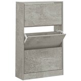 Maison Chic Omarica za obutev - Kopa za čevlje betonsko siva 63x24x103 cm inženirski les, (21777853) | Shoptok.si