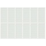 vidaXL Sklopiva sobna pregrada 6 panela japanski stil 240x170cm bijela | shoptok.hr