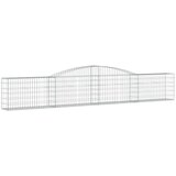  Lučne gabionske košare 8 kom 400x30x60/80 cm pocinčano željezo | shoptok.hr