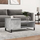 vidaXL Klubska mizica betonsko siva 100x50x45 cm konstruiran les Cene