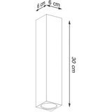  Sollux SL.1041 - Spot svetiljka KEKE 1xGU10/40W/230V 30 cm hrast | Eponuda.com