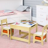  Dječji stol i 2x stolica, dječji namještaj, drvena dječja stolica i stol, od 3 do 7 godina | shoptok.hr