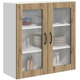 vidaXL Stenska kuhinjska omarica s polico Umetni hrast 80 x 31 x 80 cm | Shoptok.si