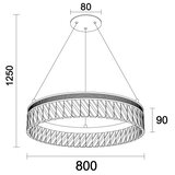  LED prigušiva kristalni luster na sajli THALIA LED/55W/230V 3000-6000K + daljinski upravljač | Eponuda.com