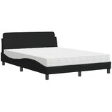  Krevet s madracem Dover crni 120 x 200 cm od tkanine | shoptok.hr