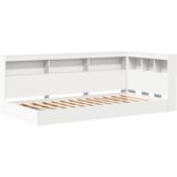 vidaXL Bijeli krevet s policom 75x190 cm od umjetnog drva | shoptok.hr