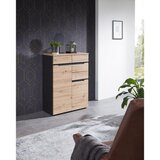 Voleo komoda, barve grafita, hrast artisan | Shoptok.si