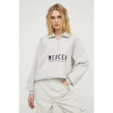 Mercer Amsterdam Bombažen pulover siva barva
