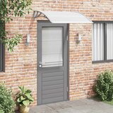 Maison Chic Nadstrešek - Senčniki za vrata siv 120x100 cm PC, (22039932) | Shoptok.si