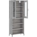 Visoka komoda siva sonome 69 5x34x180 cm od konstruiranog drva | shoptok.hr
