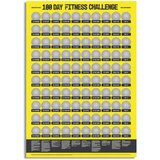  Poster za struganje 100-dnevnog fitness izazova | shoptok.hr
