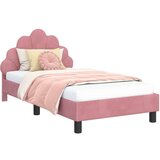 Otroški posteljni okvir z vznožjem Roza 80 x 160 cm Žamet, (5000104643) | Shoptok.si