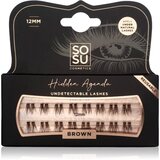 SOSU Cosmetics Hidden Agenda Undetectable Lashes samoljepljive pojedinačne trepavice 12 mm Brown 16 kom Cijene