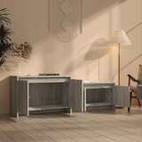 vidaXL TV omarica siva sonoma 146,5x35x50 cm iverna plošča | Shoptok.si