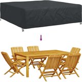 vidaXL Prevleka za zunanje pohištvo Črna 260 x 260 x 70 cm 210D | Shoptok.si