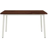  Kvadratni blagovaonski stol 140 x 80 x 75 cm - tamno smeđe i bijele boje 140 x 80 x 75 cm Četvrtasto | shoptok.hr