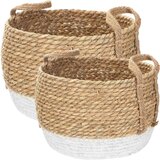 Tutumi Ručno Pletena Prirodna Boho Košara od Trave od Bambusa YT21B-34 | shoptok.hr
