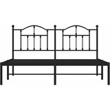  Metalni okvir za krevet s uzglavljem crni 180x200 cm | Eponuda.com