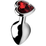 Booty Sparks Heart Gem Medium Anal Plug Red Cene