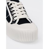 Shelvt Black lace-up sneakers with a thick sole | shoptok.hr