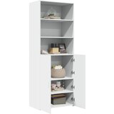  Visoka komoda bijela 70 x 42,5 x 185 cm od konstruiranog drva | shoptok.hr
