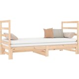  Izvlečna dnevna postelja 2x(90x190) cm trdna borovina, (20726056) | Shoptok.si