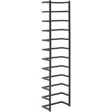 vidaXL stalak za ručnike crni 24 x 12 x 96 cm čelični | shoptok.hr