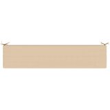  Jastučić za klupu SOEST 100% poliester Krem 200 x 40 x 5 cm | shoptok.hr
