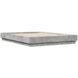  The Living Store Posteljni okvir betonsko siv 160x200 cm inženirski les - Posteljni Okvir, (21450503) | Shoptok.si