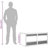 vidaXL Terarij iz konstruiranega lesa 100x47x47 cm | Shoptok.si