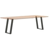  Noge za blagovaonski stol U-oblik 2 kom antracit 60 x (72-73) cm čelik | shoptok.hr