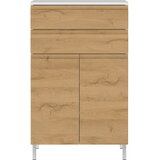 Germania Bijeli niski kupaonski ormarić u dekoru hrasta 60x97 cm Torrance - Cijene